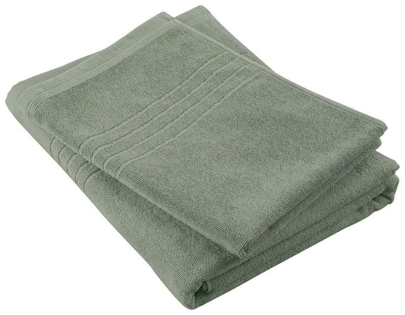 Helle Grön Badrumshandduk Frotté Borganäs of Sweden