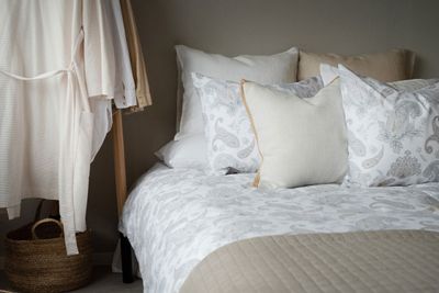 Tilly Grå Paisley Bäddset Enkeltäcke 150x210 Borganäs of Sweden