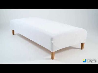 Sängöverdrag Grå Stretchfrotté 180x200 Borganäs of Sweden