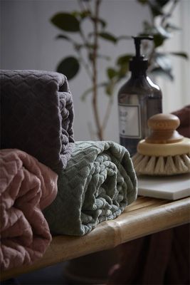 Diamond Badrumshandduk Frotté Grön Redlunds