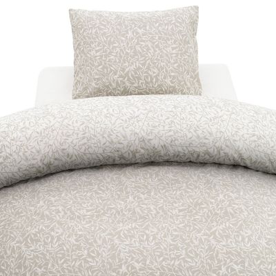 Garden Greige Bäddset Enkeltäcke 150x210 Borganäs of Sweden