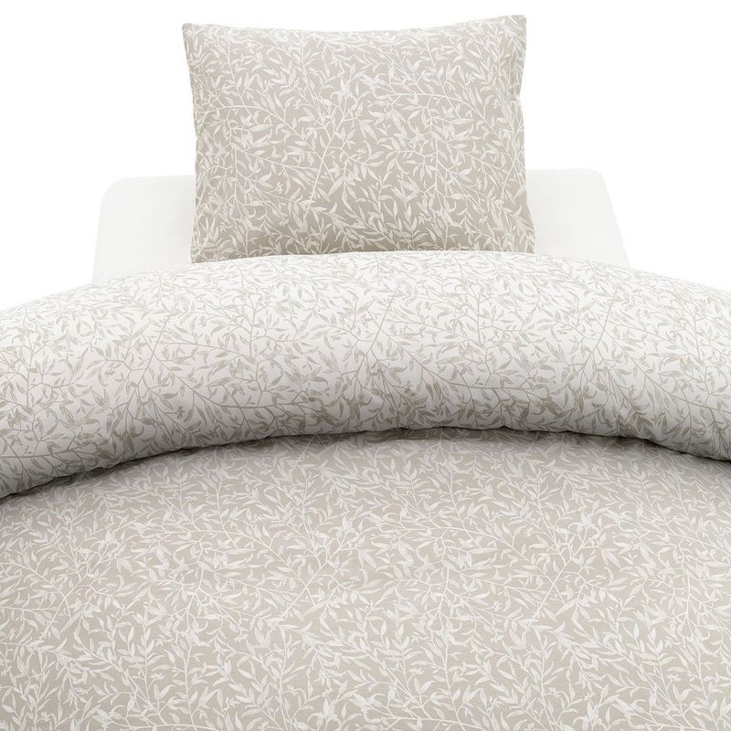 Garden Greige Bäddset Enkeltäcke 150x210 Borganäs of Sweden