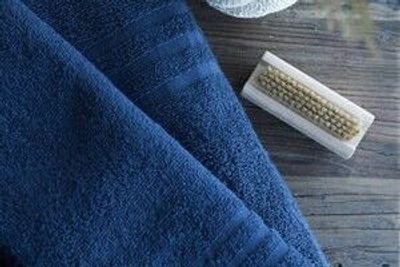 Basic Frotté Marinblå Badrumshandduk Borganäs of Sweden