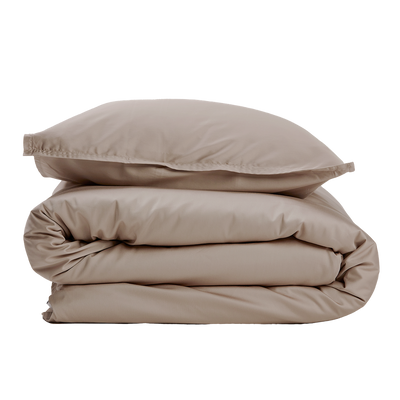 Bamboo Solid Beige Påslakan 150x210 Gripsholm