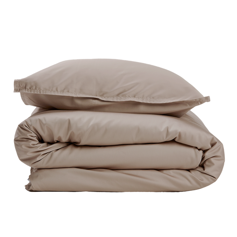 Bamboo Solid Beige Påslakan 150x210 Gripsholm