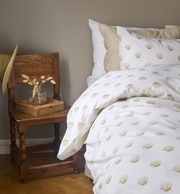 Havsbris Gul Bäddset Enkeltäcke 150x210 Borganäs of Sweden