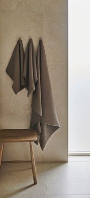 Haze Brun Badrumshandduk Frotté Borganäs of Sweden