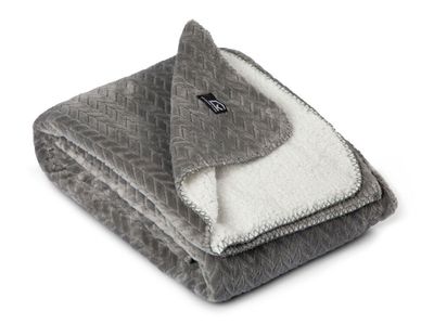 Sherpapläd Smeviken Grå 130x170 Kosta Linnewäfveri