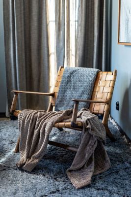 Fleecepläd Jaquard Grå 130x170 Kosta Linnewäfveri