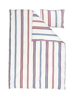 Sydkoster Beige Percale Randigt Bäddset Enkeltäcke 150x210 Lord Nelson Victory