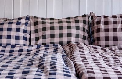 Livigno Grön Flanell Rutigt Bäddset Enkeltäcke 150x210 Redlunds