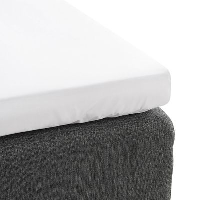 Egyptisk Bomull Dra på lakan Vit 90x200 Borganäs of Sweden