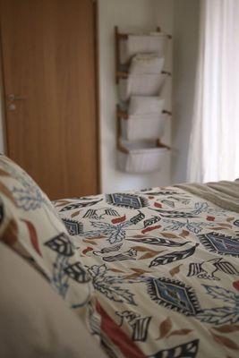 Erikstad Beige Satin Bäddset Enkeltäcke 150x210 Kosta Linnewäfveri