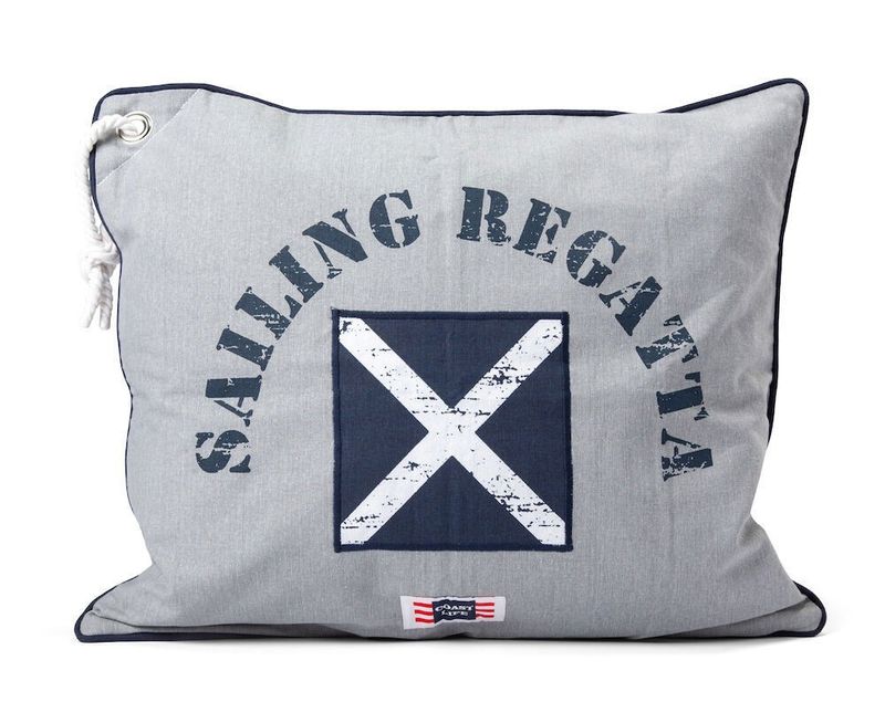 Lödde Grå Maritim Kuddfodral 50x60 Lord Nelson Victory