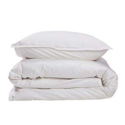 Bamboo Solid Bright White Påslakan 150x210 Gripsholm