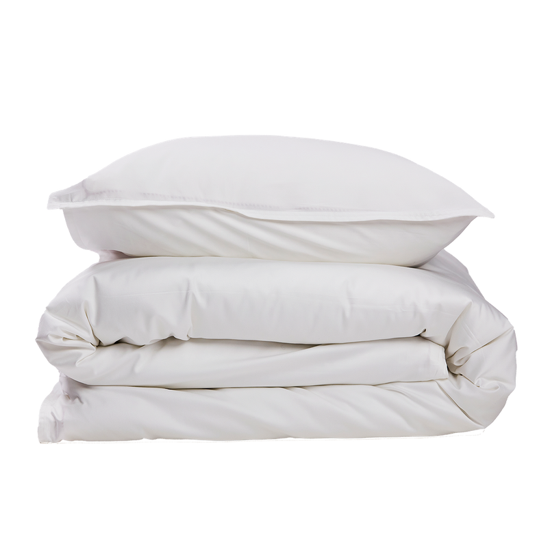 Bamboo Solid Bright White Påslakan 150x210 Gripsholm