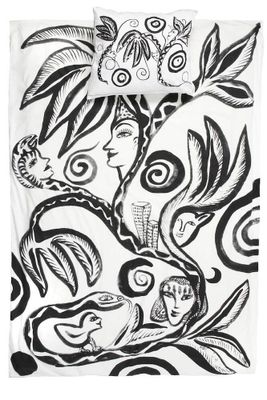 Paradise Satin Bäddset Enkeltäcke 150x210 Kosta Linnewäfveri