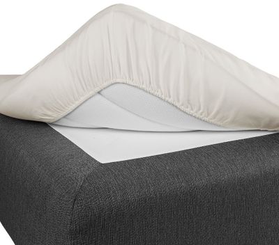 Dra på lakan Beige 90x200 Borganäs of Sweden