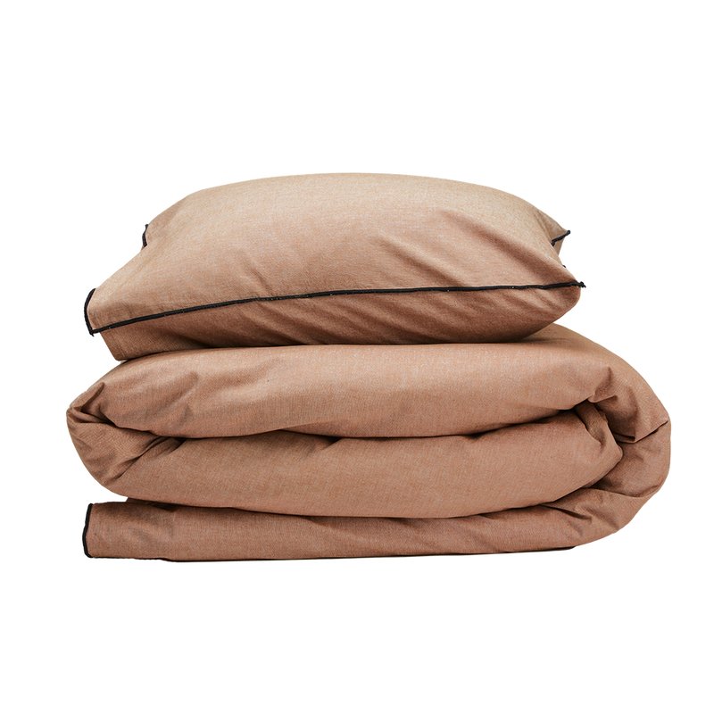 Chambray Lejonfärgade Terrakotta Påslakan 150x210 Gripsholm