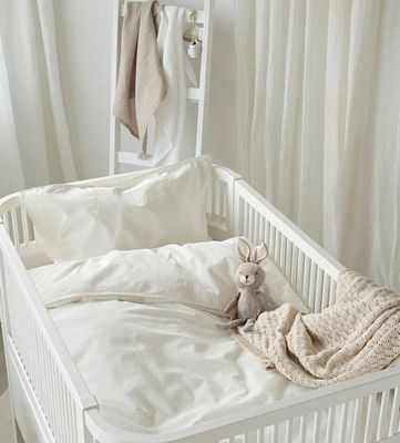 Enfärgat Vit Humble Bäddset Barn Spjälsäng 100x130 Borganäs of Sweden