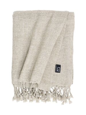 Pläd Sjövallen Beige 130x170 cm Kosta Linnewäfveri