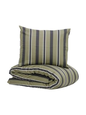 Heestrand Randigt Satin Beige Bäddset Enkeltäcke 150x210 Lord Nelson Victory