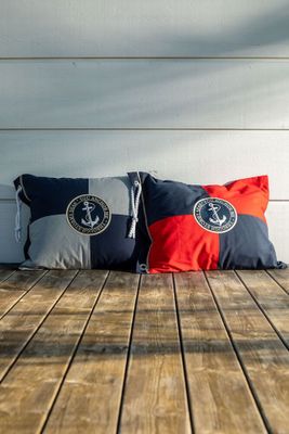 Barsebäck Marin/Röd Maritim Kuddfodral 50x60 Lord Nelson Victory