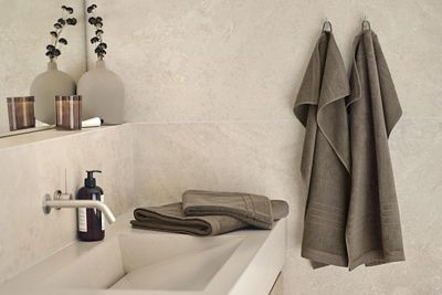 Helle Brun Badrumshandduk Frotté Borganäs of Sweden