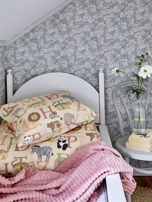 ABC Gul Söta Djur Barn Spjälsäng Bäddset 100x130 Redlunds