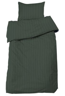 Hotell Mirage Bäddset Satin Mörkgrön Enkeltäcke 150x210 Redlunds