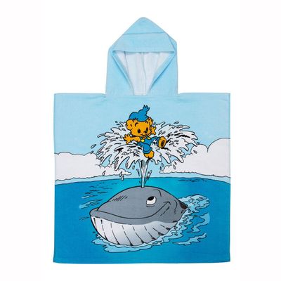 Bamse Val Blå Barn Badponcho 65x130 Swimpy by Tildas
