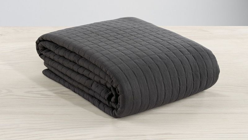 Överkast Grå Quiltat Enkelsäng 150x250 Borganäs of Sweden