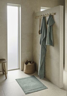 Helle Grön Badrumshandduk Frotté Borganäs of Sweden