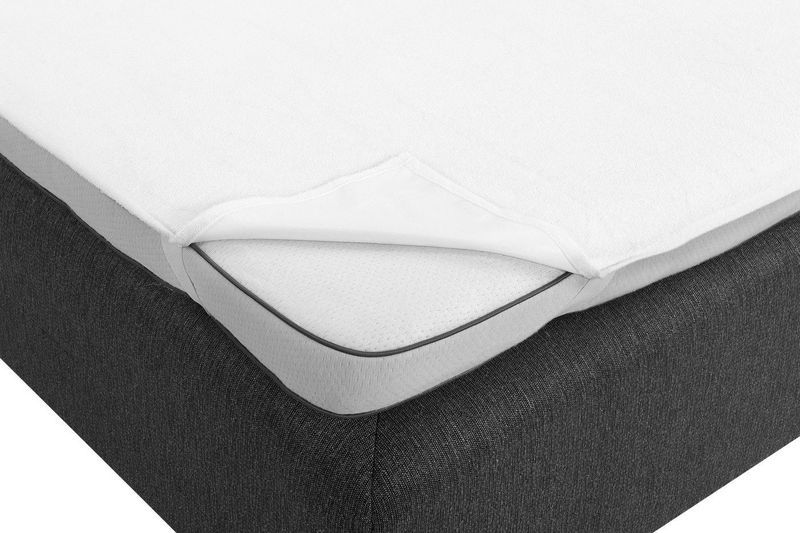 Plastad Frotté Enkelsäng Vit 90x200 Borganäs of Sweden