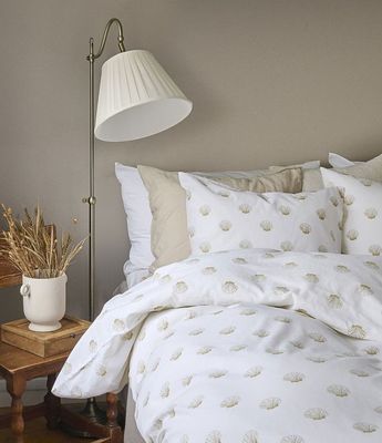 Havsbris Gul Bäddset Enkeltäcke 150x210 Borganäs of Sweden