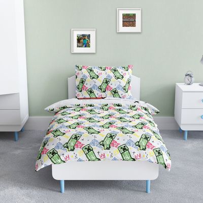 Minecraft Multi Barn Bäddset Enkeltäcke 150x210