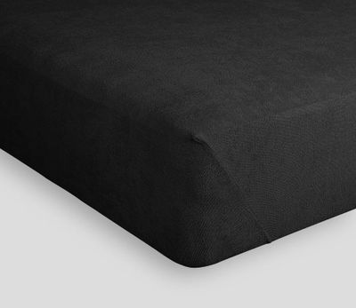 Sängöverdrag Svart Stretchfrotté 90x200 Borganäs of Sweden