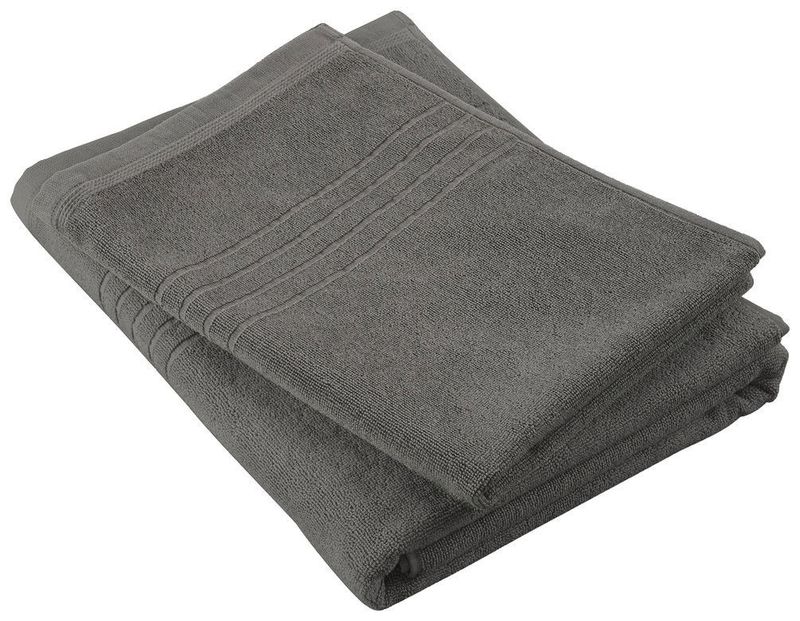 Helle Grå Badrumshandduk Frotté Borganäs of Sweden