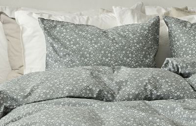 Rita Flower Grön Blommigt Bäddset Enkeltäcke 150x210 Borganäs of Sweden