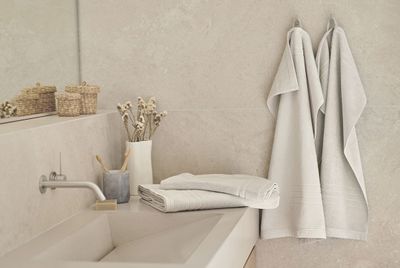 Helle Sand Duschmatta Frotté Borganäs of Sweden