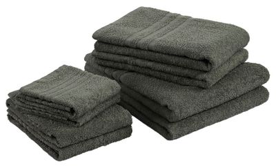 Basic Frotté Mörkgrön Badrumshandduk Borganäs of Sweden