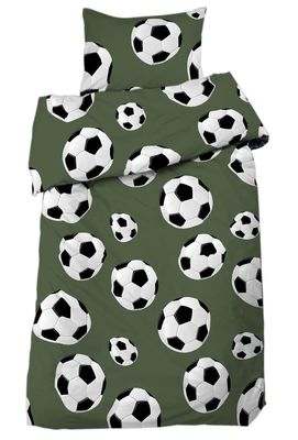 Fotboll Grön Barn Bäddset Enkeltäcke Barn 150x210 Redlunds