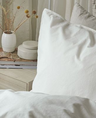 Enfärgat Vit Humble Bäddset Enkeltäcke 150x210 Borganäs of Sweden