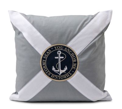 Vidar Grå Maritim Kuddfodral 50x50 Lord Nelson Victory