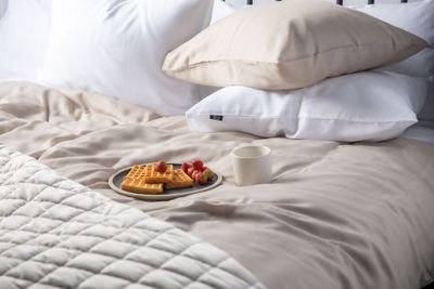 Nottingham Percale Lyocell Sand Bäddset Dubbeltäcke 230x220 Kosta Linnewäfveri