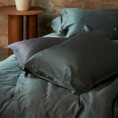 Bamboo Solid Green Påslakan 150x210 Gripsholm