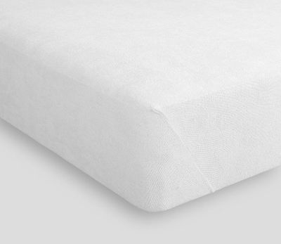 Sängöverdrag Vit Stretchfrotté 180x200 Borganäs of Sweden