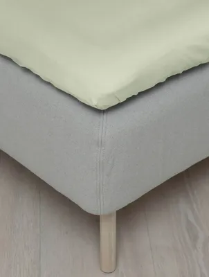 Harmoni Ljusgrön Satin Dra på lakan 180x200 Höie