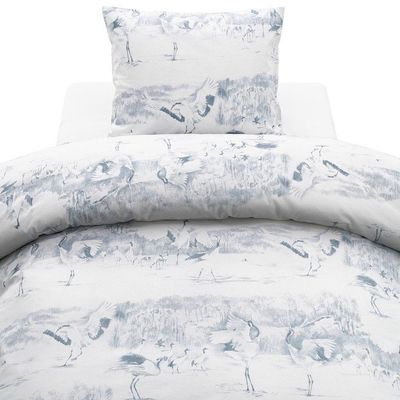 Trandansen Blå Bäddset Enkeltäcke 150x210 Borganäs of Sweden