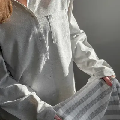 Pyjamas Elvira Beige/Ljusgrå Recycled by Wille